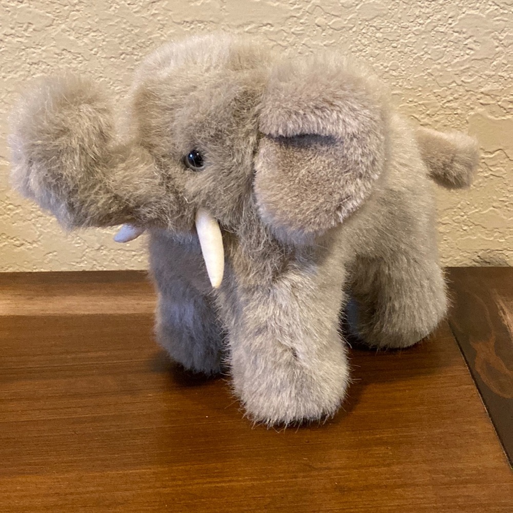 Plush Elephant by Embrace Gray